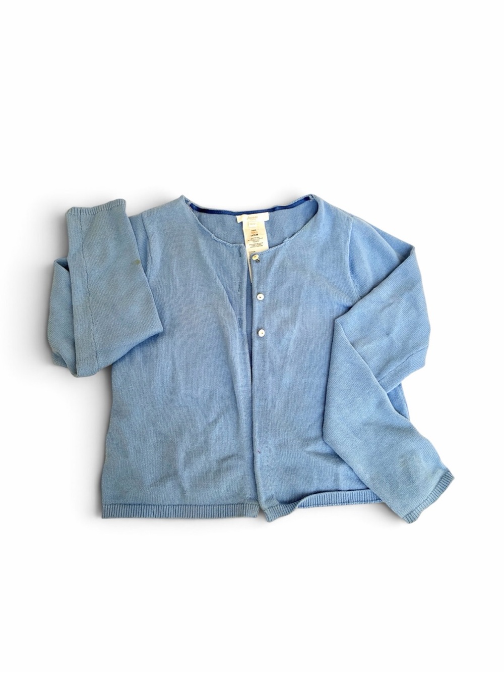 Jacadi | Light Blue Girls Button-Front Sweater Cardigan